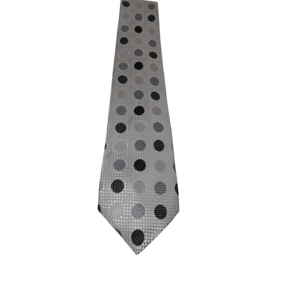 Emilio Ponti Polka Dot Pattern 100% Silk Men’s Neck Tie - Picture 2 of 10